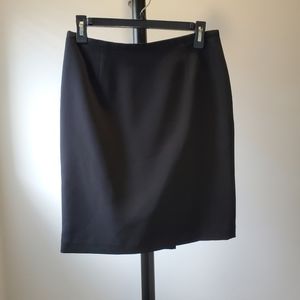 Black A-line skirt